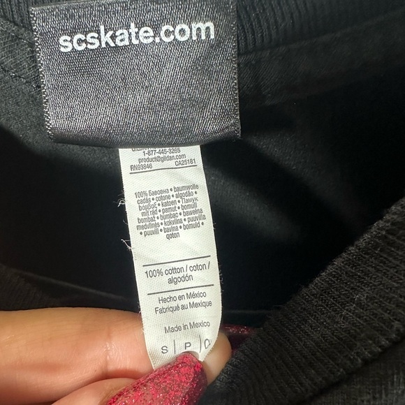 santa cruz wavy screaming black t-shirt size S - Picture 6 of 7